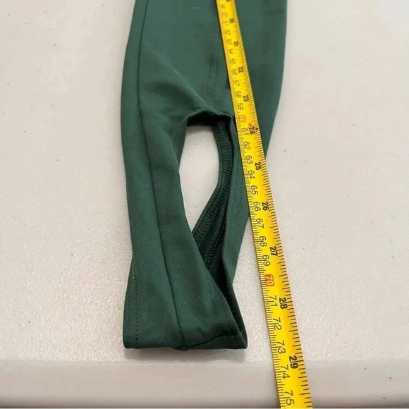 Norba Green Velour Stirrup Leggings Size XS Stretchy High Rise Green‎ - Picture 9 of 10